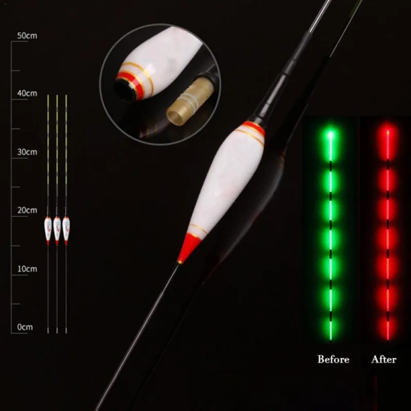 Умный поплавок для рыбалки, датчик тяжести, Электрический светящийся, автоматически меняющийся цвет, напоминающий ночной Световой поплавок, поплавок