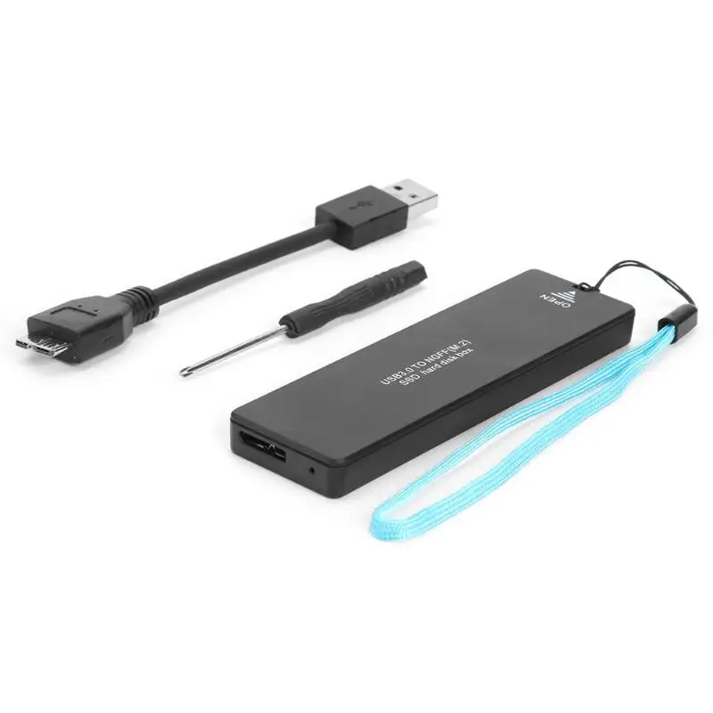Чехол для жесткого диска M2 NGFF SATA M.2 к USB 3 0 чехол 2242 2260 2280 корпус внешнего SSD |