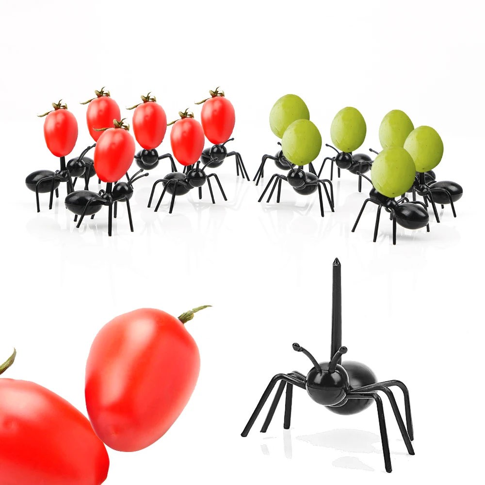 Weihnachtliche Tier-Gabeln Aus Kunststoff – Für Obst, Fingerfood, Deko, Party (ca. 4,5 Cm)