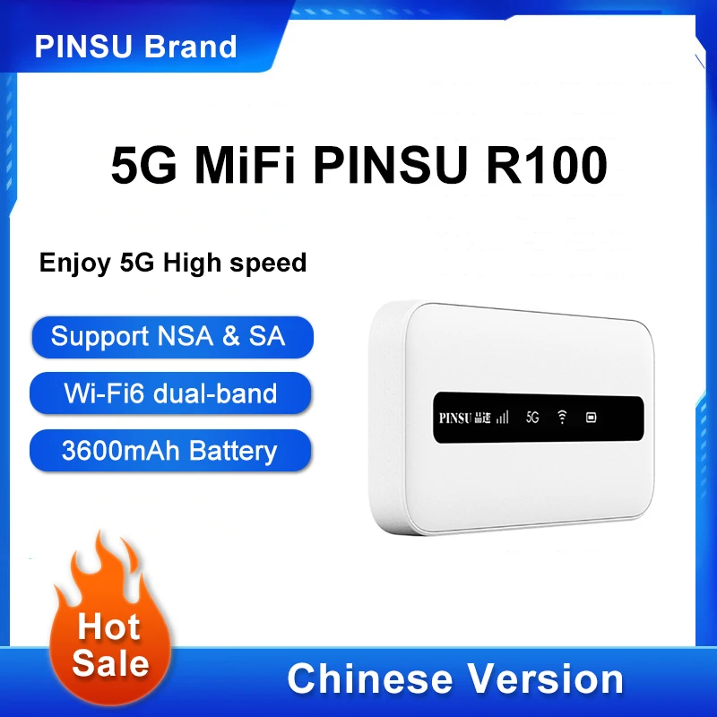 New Original PINSU 5G Smart Wireless MIFI Router Wi-Fi 6+Mobile wifi 5g With Battery Support 802.11a/b/g/n/ac/ax protocol | Компьютеры и