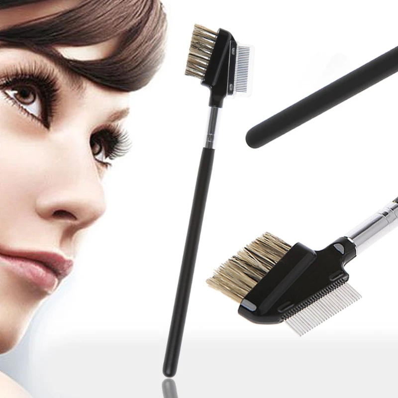 

Eyebrow Eyelash Dual-Comb Extension Brush Metal Comb Makeup Tool