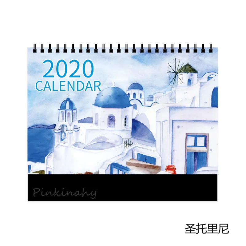 Календарь Милая планета Луна звездное небо настольная бумага календарь двойной ежедневный планировщик стол планировщик годовой Органайзер дня - Цвет: 7