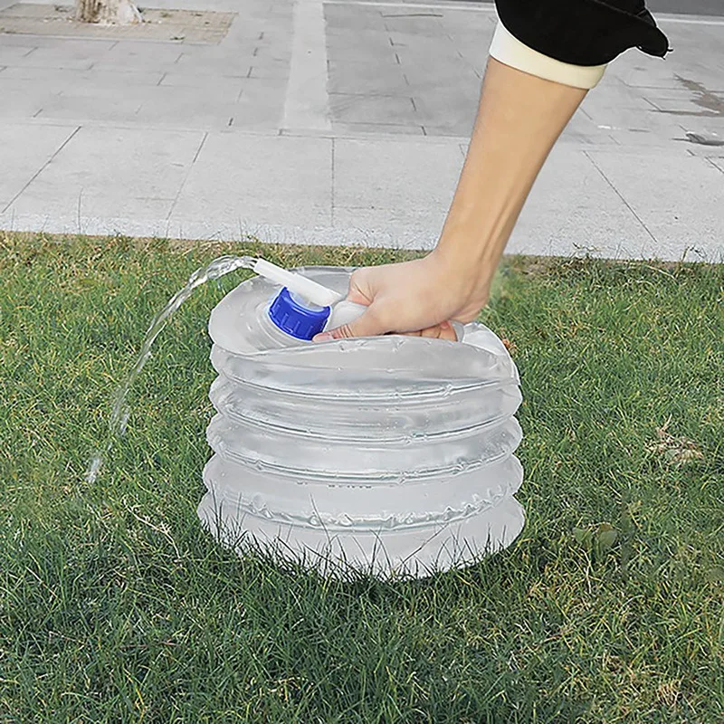 

15L Portable Outdoor Car Camping Plastic Folding Bucket Compression Expansion Bottle Foldable Collapsible Water Bucket