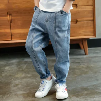 

Children's Wear Boy's Jeans Children's Spring and Autumn Trousers Spring and Autumn Elastic Trousers 2020 New Spring kids pants