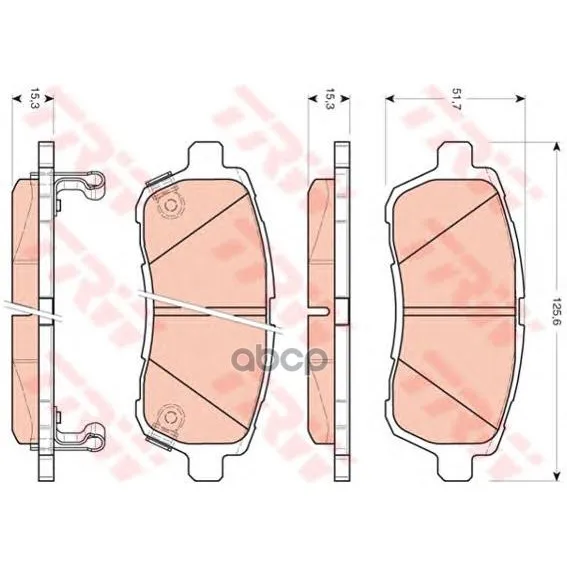 Disc Brake pads Trw/Lucas Gdb3437 TRW/Lucas. GDB3437