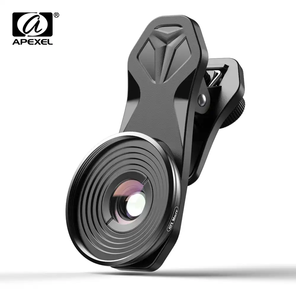 Apexel Hd 10x Super Macro Lens Micro Lenses With Universal Clip For Iphonex Xs Max Samsung S9 Huawei All Smartphone Dropshipping Mobile Phone Lens Aliexpress
