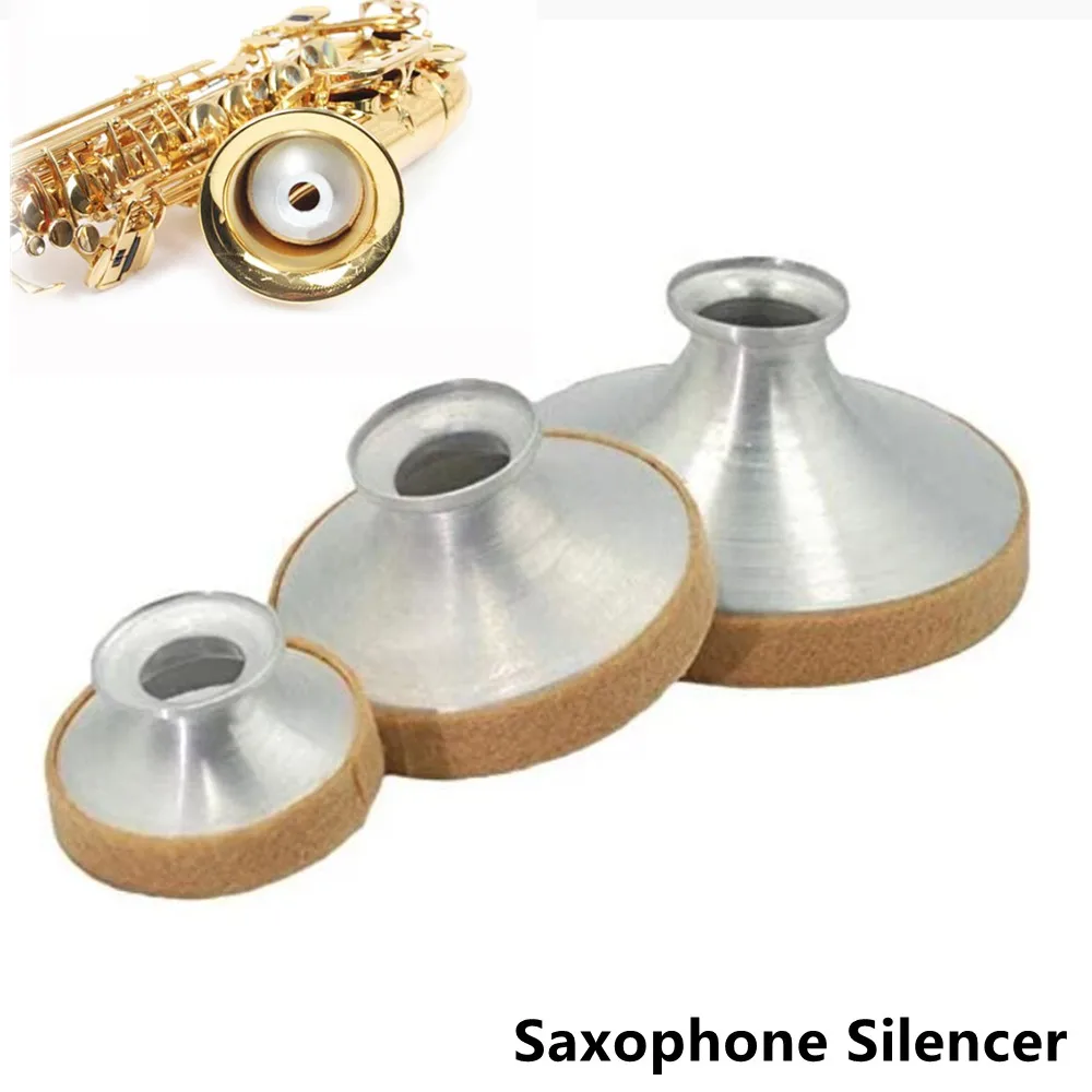 

Alto Tenor Soprano Woodwind Accessories Saxophone Mute Sax Silencer Accessory Brushed Aluminum Anti-rust Durable Silencer