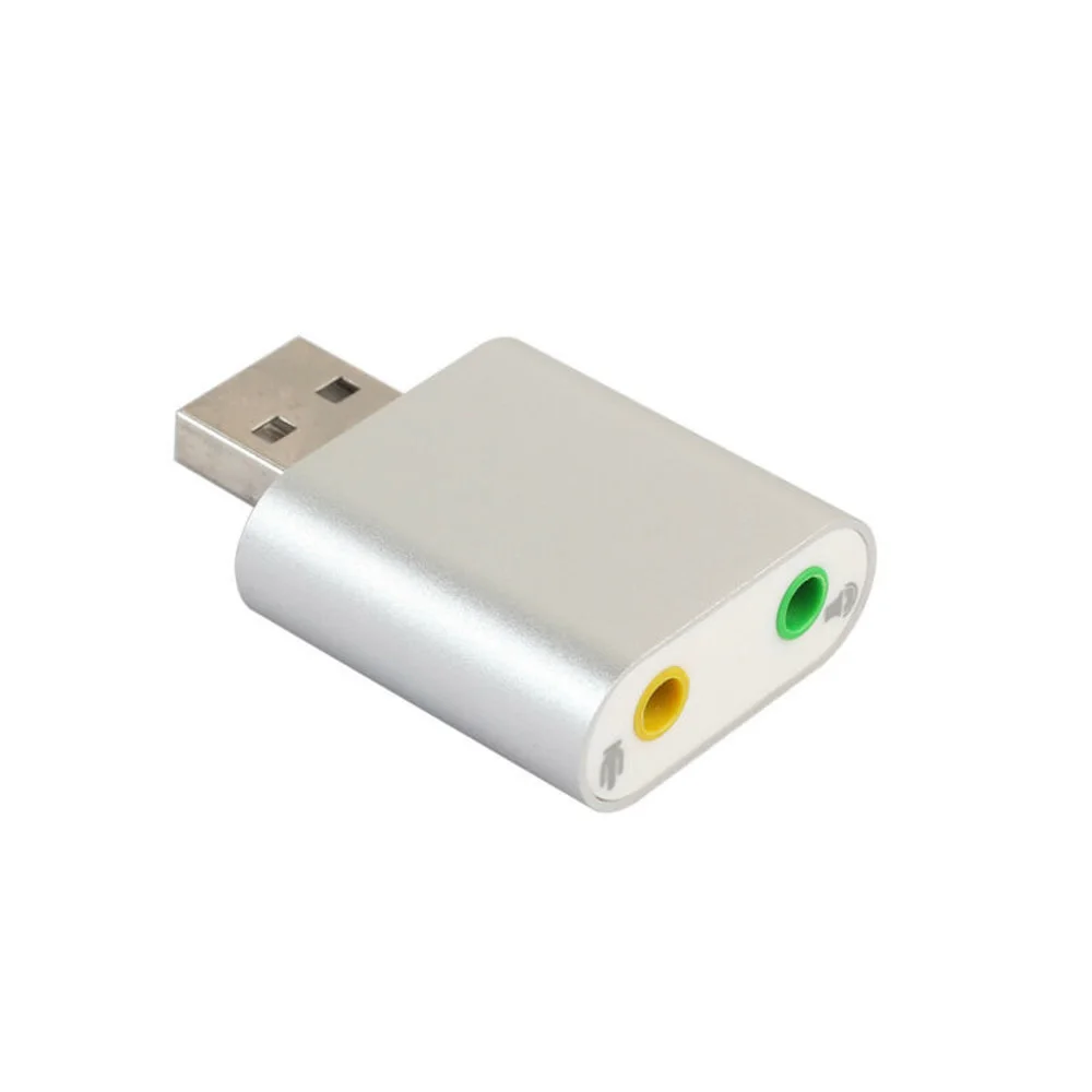 

Mini External USB Sound Card USB To 3.5mm Headphone Adapter Audio Card For Mic Speaker Laptop PS4 Computer Sound Card