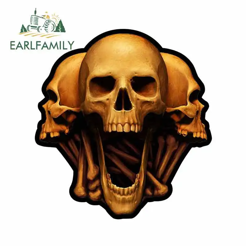 

EARLFAMILY 13cm x 12.9cm Shantou Funny Car Stickers RV VAN 3D DIY Fine Decal Vinyl JDM Bumper Trunk Truck Graphics Accessories