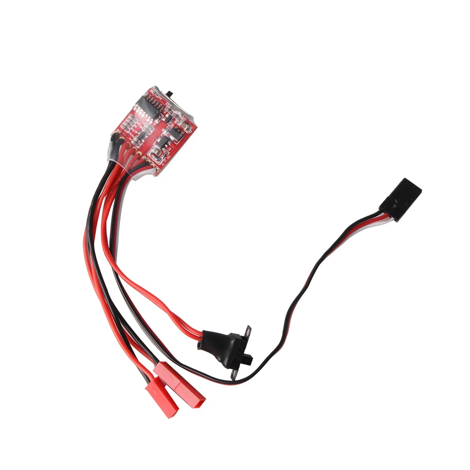 30A 4-8V ESC Two Way RC Brushed Motor Speed Controller for 1/16 1/18 1/24 Car Boat Without Brake RC Brushed ESC 