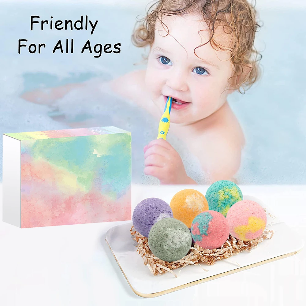 12pcs/set Organic Bath Gift Natural Mini Handmade Bathing Foot Spa Bomb Rich Essential Oils Moisturizing Dry Skin Relaxing Scent