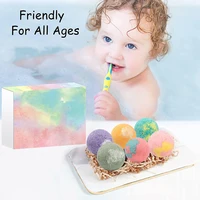 12pcs/set Organic Bath Gift Natural Mini Handmade Bathing Foot Spa Bomb Rich Essential Oils Moisturizing Dry Skin Relaxing Scent 1