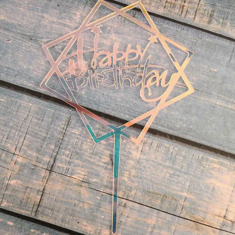 

Cake Topper Happy Birthday Party Supplies Cupcake Topper Birthday Party Decorations Kids Baby Shower Happy Birthday Cake Toppers
