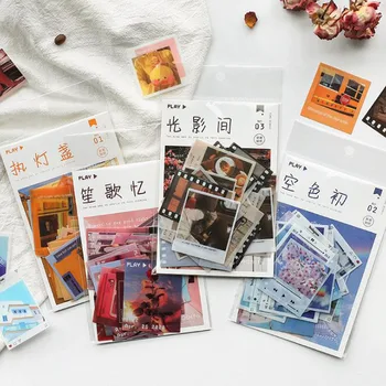 

40 Pcs/pack Fresh Style Time Piece Series Stickers Bullet Journal Diary Decoration Label Stickers Stationery School Supplies