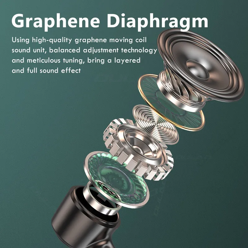 Wireless Bluetooth 5.1 TWS Earphones 2000mAh Waterproof Sports Headphone HiFi 9D Bass Stereo Headphones with Microphones