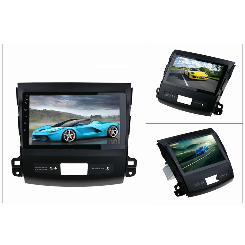 Discount SINOSMART 4/8 core CPU, 2G RAM Android 8.1 Car GPS Navigation for Mitsubishi Outlander/Peugeot 4007/Citroen C-Crosser 1