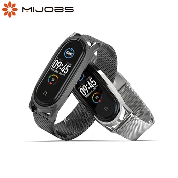 

For Mi Band 5 Strap For Xiaomi Band 5 Bracelet Wristbands For Mi Band 4 Wrist Strap for Mi Band 3 Band Metal Stainless Steel