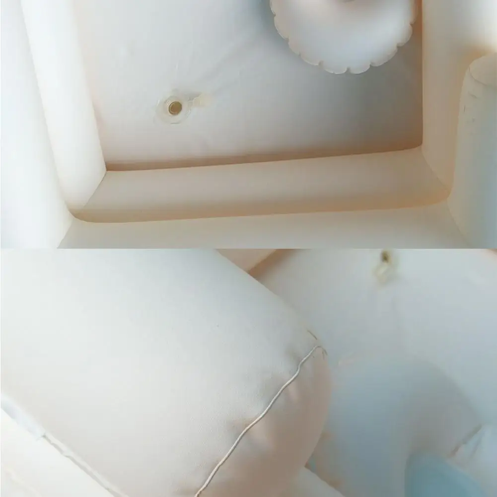 1 комплект Портативный надувные раковина ПВХ шампунь умывальник раковина для пожилых людей с ограниченными возможностями для кормления удобная складная раковина