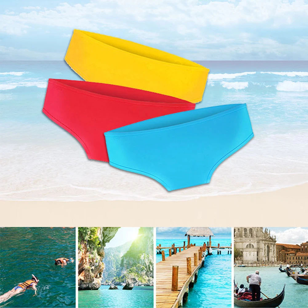 Герметичный нетоксичный эластичный твердый пляжный практичный силикон водонепроницаемый плавательный Антибактериальный Женский Трусики средней посадки мягкий