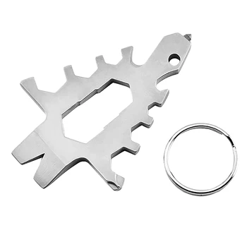 

Edc Tool 16 In 1 Christmas Tree Shape Multi-Tool Card Combination Multi-Function Compact Stainless Steel Screwdriver