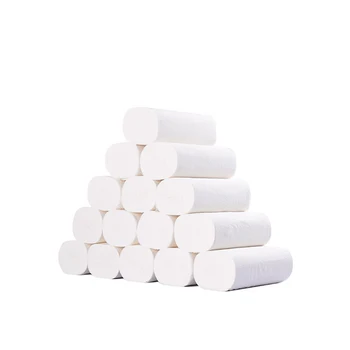 

12 /24/36Rolls/Lot Roll paper Toilet Paper 4 Layers Bathroom Toilet Kitchen Paper Tissue Cleaning Paper Wood Pulp Paper