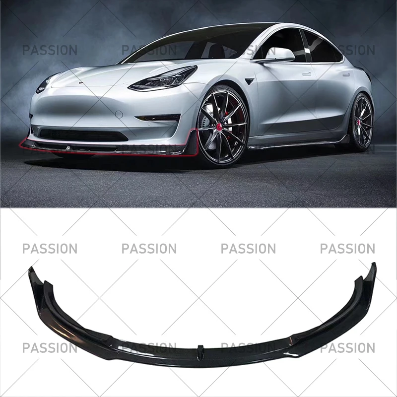 Подходит для 2017 2018 2019 Tesla Model 3 корпус двери передний бампер подбородок спойлер