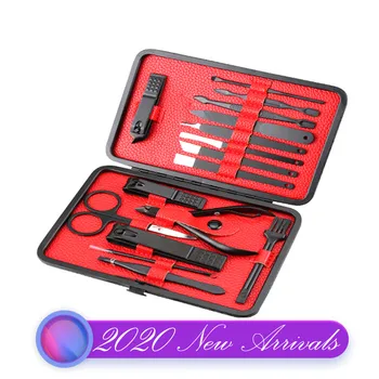 

Set for Manicure Pedicure Set Nail Art Tools Clipper Nippers Toe Cuticle Cutter Pusher Scissors Tweezer Kit for Hand Foot Care