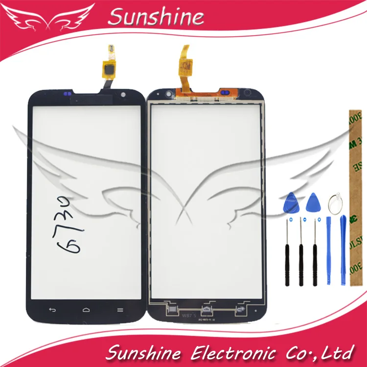 Протестировано Высокое качество для huawei Ascend G730 G 730 с сенсорным экраном Переднее стекло дигитайзер