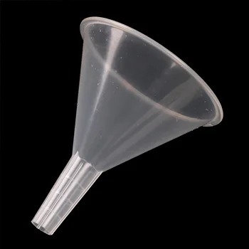 

1/2" Mouth Dia Laboratory Clear White Plastic Filter Funnel 100ml
