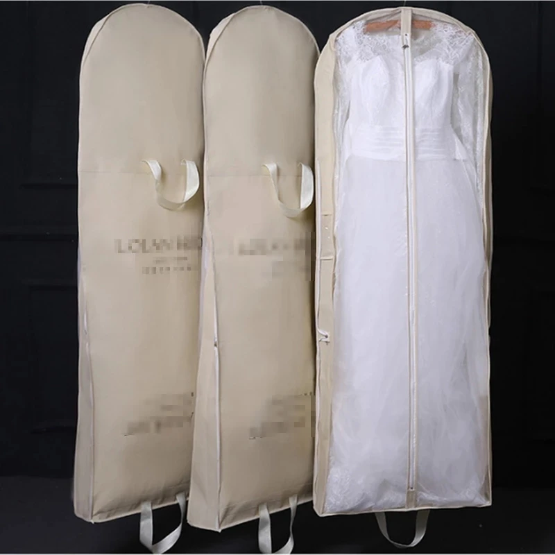 71inch Bridal Wedding Gown Dress Garment Bag Large Wedding Dress Covers  Black Travel Garment Storage Bag for Prom Evening Gowns - AliExpress 15