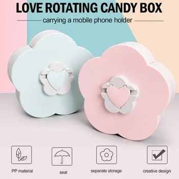 

Mobile Phone Bracket Dried Fruit Plate Heart Shaped Multi-Function Wedding Decoration Candy Tray Plastic Creative