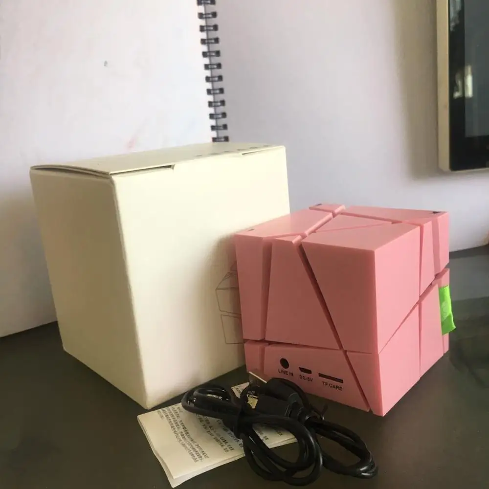 Queenview Портативный HIFI Bluetooth динамик светодиодный Cube Altavoz стерео s Super Bass Caixa de Som