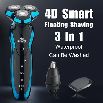 

Electric Shaver Razor Beard Nose Trimmer Trimer Shaving Machine for Men Barbeador Rechargeable Washable Wet Dry Waterproof
