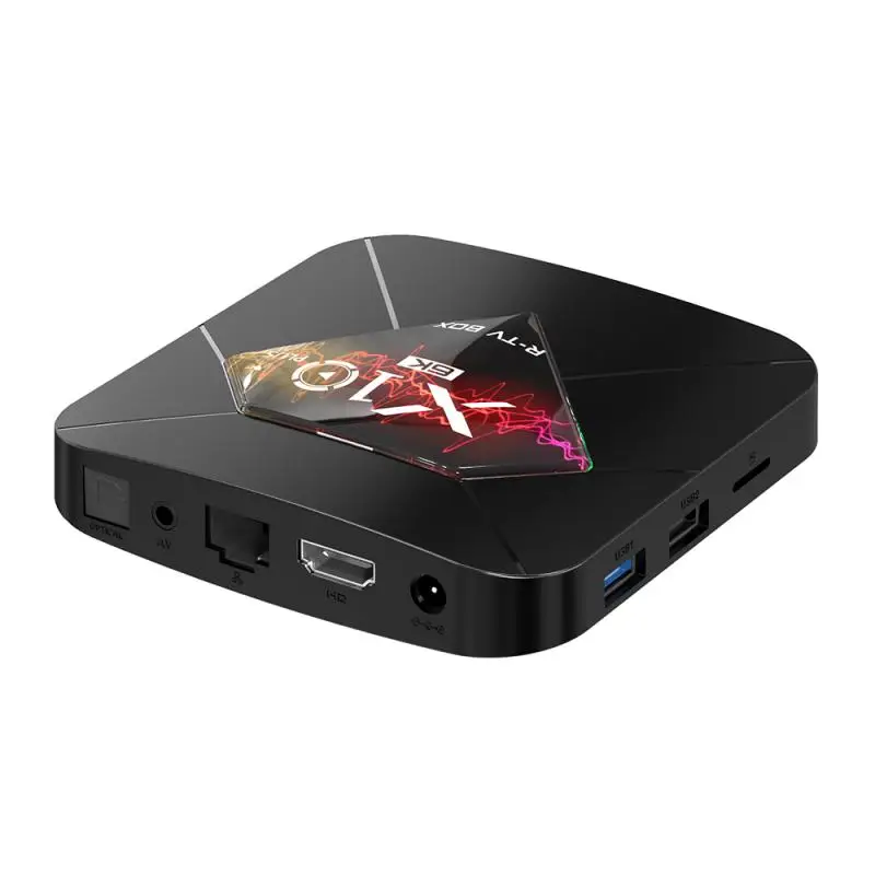 ТВ приставка X10 Plus Android 9,0 Smart tv BOX Allwinner H6 2,4G WiFi 4 Гб ram 32 ГБ rom телеприставка USB3.0 H.265 6K медиаплеер