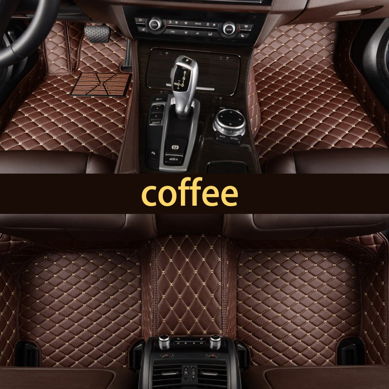 Lsrtw2017 кожаный автомобильный коврик для bmw X5 X6 F15 F16 E90 E91 E53 G05 G06 X5M F85 ковер интерьер стиль 1999 - Название цвета: coffee