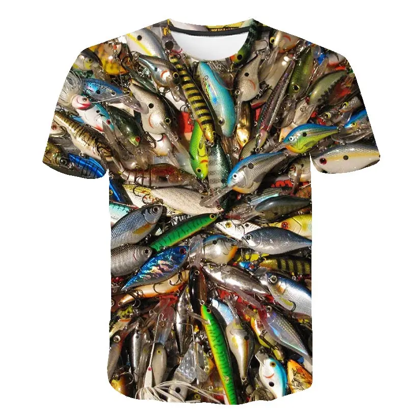 Забавные подарки для Для мужчин модные рубашки на день рождения Футболка морские животные и принтом в виде рыбки футболка Для мужчин Рыбак шутка Футболка camisa