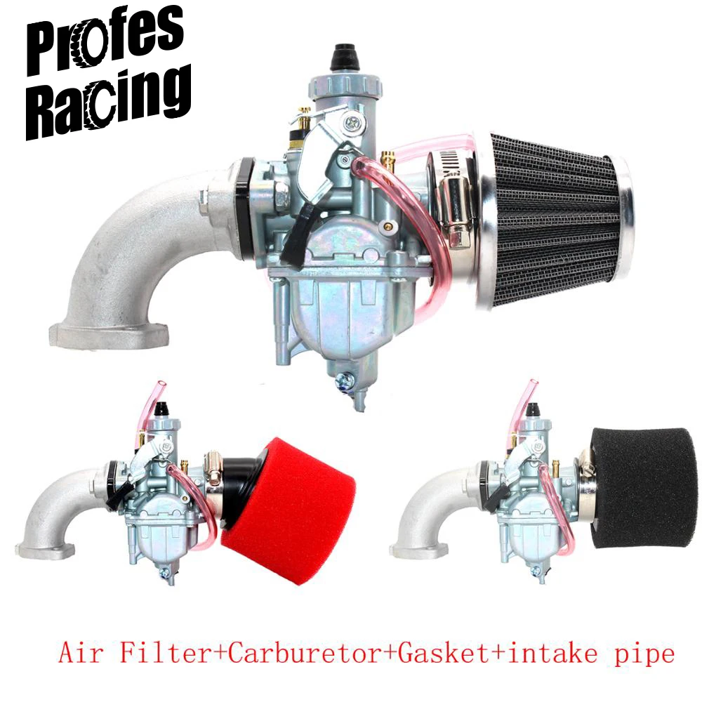 Mikuni VM22 Carburetor PZ26 26mm 125cc Dirt bike Pit Bike 38mm Air filter 56-2 intake manifold for 140cc horizontal engine | Автомобили и