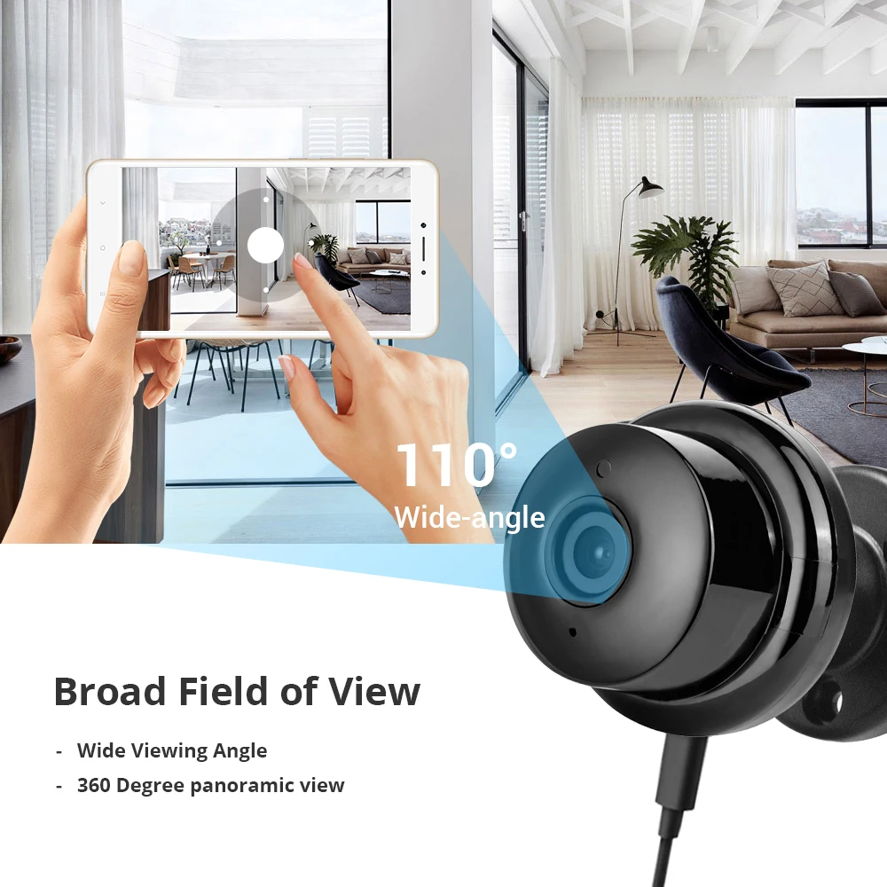 Zclever Мини проектор для домашнего безопасности Беспроводной Камера Full HD 720 P/1080 P IP Камера с Ночное видение 2-полосная аудио обнаружения движения