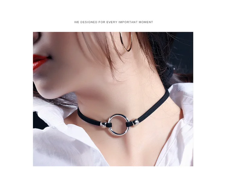 Корейский стиль, аксессуары, тонкое кольцо на шею, AliExpress, поставка товаров, элегантное короткое колье на шею, кольцо на шею Rx005