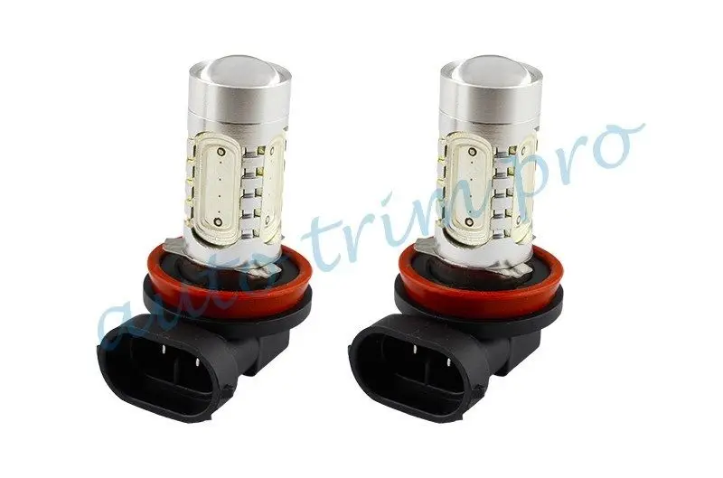  2Pcs H11 H8 12V 7.5W LED Red Color Fog Light Bulbs Lens Projector Driving Foglight Lamp Accessories - 4000227286238