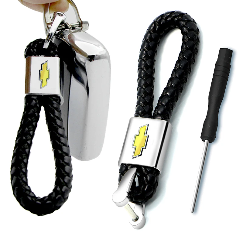 

Black Car Keychain Keyring Ornaments Auto Keychian for Chevrolets Cruze Captiva Lacetti Aveo Niva Trax Onix Car Keys Accessories