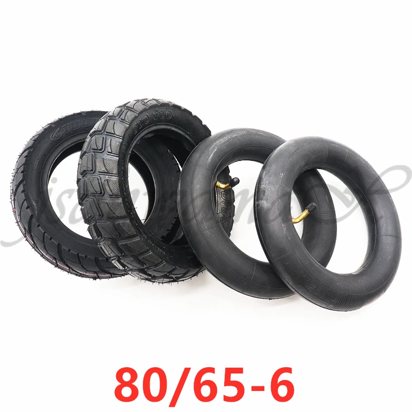 Pneu De Route Pour Scooter électrique 10x3.0 - 80/65-6 - 2 Pneus + 2 Chambres à Air