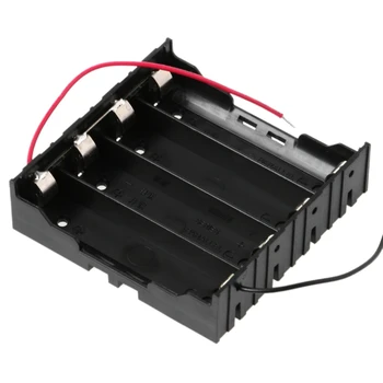 

3.7V Parallel 3x 4x 18650 Batteries Holder Box Storage Case Container With Wire H55F