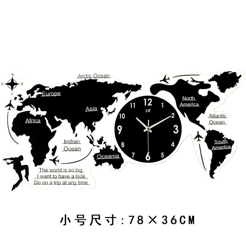 Современные настенные часы модные карта мира акриловые настенные часы современный дизайн современный модный Настенный декор для гостиной настенные часы