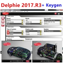 

Newest for delphis 2017 R3 with keygen DS150E for delphis DVD CD OBD Bluetooth VCI vd obd2 Scanner For cars and trucks Software