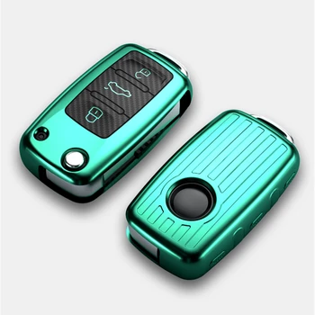 

TPU Car Key Cover full Case Holder Shell For VW Bora Jetta Golf 4 5 6 Polo Passat Skoda Octavia A5 Fabia SEAT Ibiza Leon B5 B6