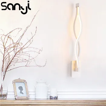 

SANYI Curve LED Wall Lamp Special LED Aluminium Lamp for Bedroom/Coffee Shop Decoration Curve Wall Lamp