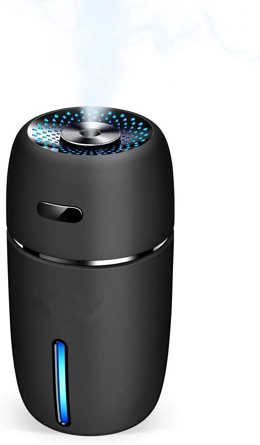 

USB Car Humidifier, 200 Milliliter Mini Portable Humidifiers Purifier with 7 LED Night Light, Quiet Operation