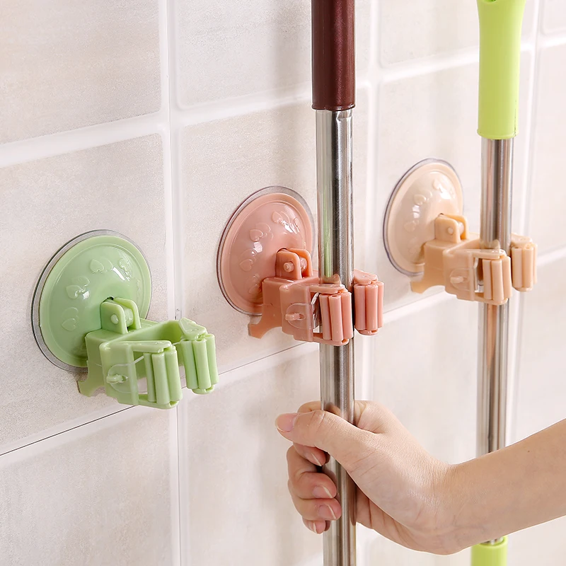 

Multifunctional Mop Holder creative free punching hook Wall Hanger Storage Holder Bathroom Tool