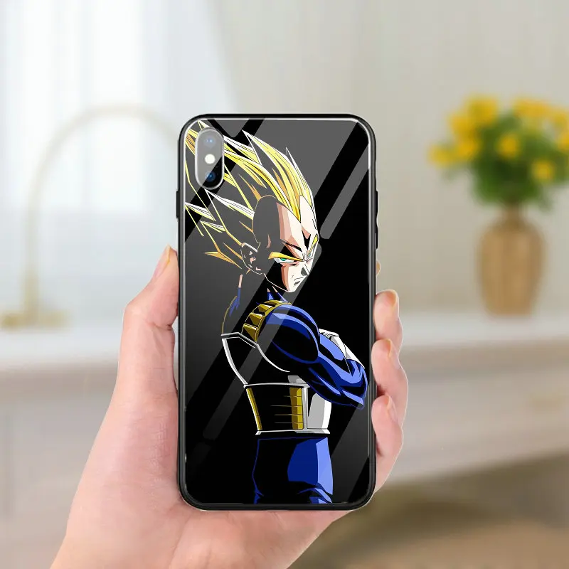Аниме Dragon Ball Z закаленное стекло Чехлы для мобильных телефонов для Apple iPhone 5 5S SE 8 7 6 6S Plus X XR XS 11 Pro Max 10